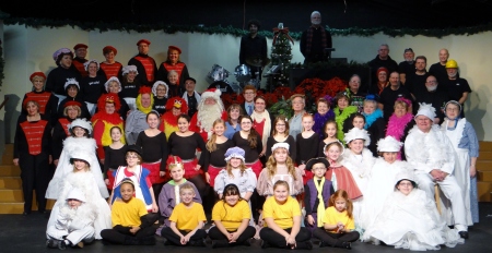 Clio show to go theatre Chrstmas play i was in last year.  I'm drumer in back row, far left in piture.