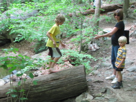 Ellen, Austin, and Trevor at Patapsco Park