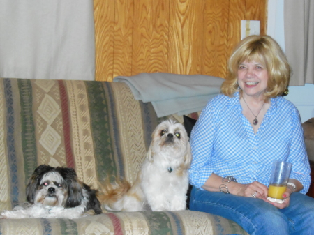 Me, Timbit & Tuffy at the Cottage