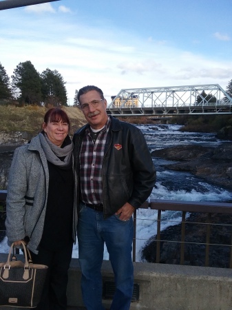 The Wife and I in Spokane. (Yes I got fat)