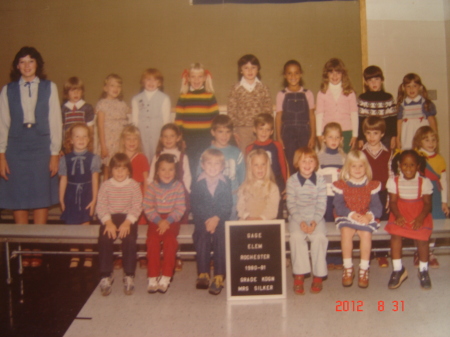 1980-1981 grade 1 Mrs. Silker