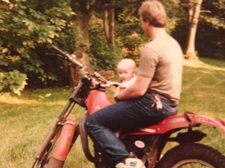 Bev's first motorcycle ride!