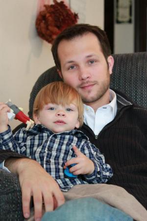 Alex and his daddy, our son, Tim