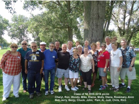 2016 RHS Class of '63 53rd reunion picnic