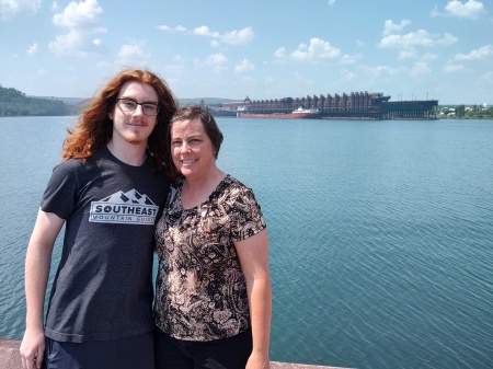Me and my son Adam in Two Harbors, MN 2023