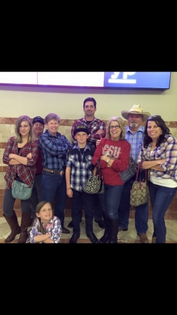 friends and family at the PBR