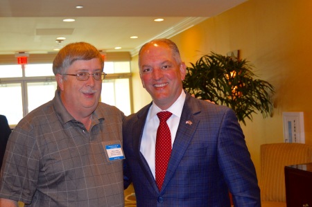 I am with my cousin, Governor John Bel Edwards