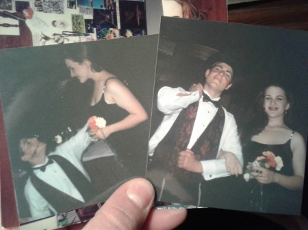 Aaron Larson and I, prom, 1998