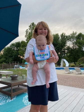 Grandson 1st day at the pool 7/4/20