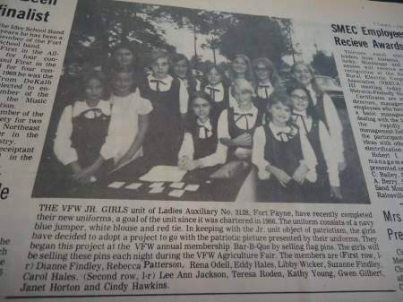 VFW Jr. girl. My beautiful wife on front right