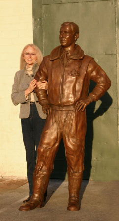 WWII Italian Airforce Pilot Bronze Portrait