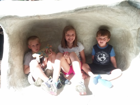 Bradyn, Alexis, and Bently at the Toledo Zoo.