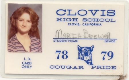 Cloud  (Maria) King's album, High School Years 1978-1982