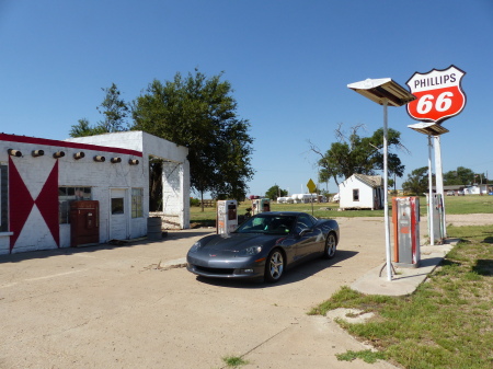 On Route 66 in TX