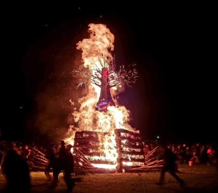 Saturday night bonfire 