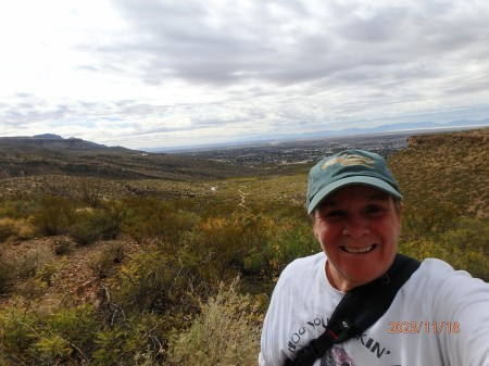 "Crossover Trail" overlooking Alamogordo 