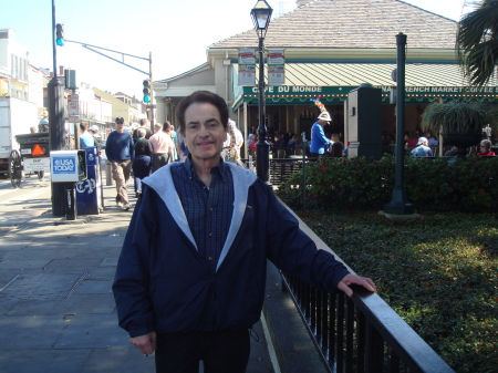Rick In front of the Cafe Du Monde New Orleans