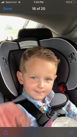 My 3-yr old grandson lookin’ all handsome.