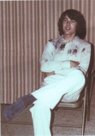 Disco David after student teaching, 1975