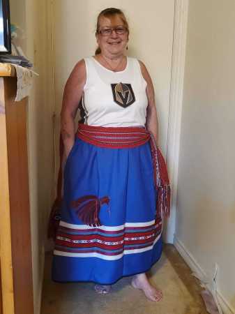 Pic of me in one of my newMetis ribbon skirts 