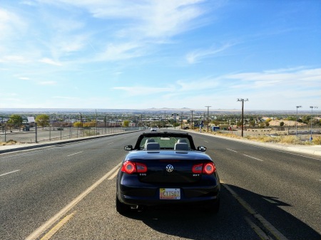 Looking west on Indian School Rd Albuquerque