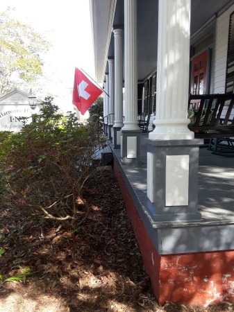 Harmony House 76 foot porch column restoration