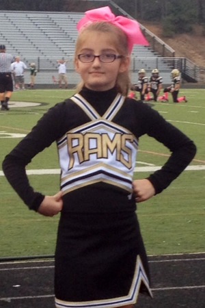 My cheerleader!!