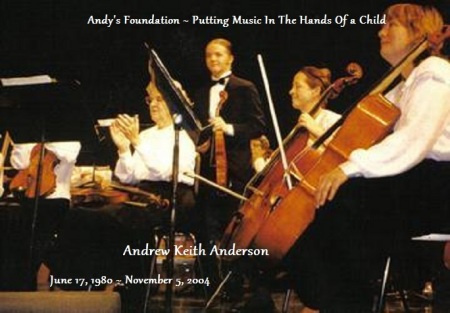 My late son, Andrew, violist.
