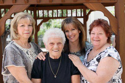 My Mom and Sisters Karen and Linda in 2013
