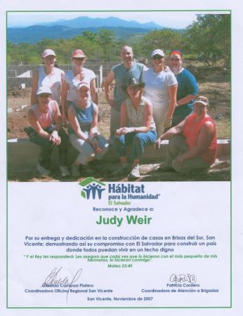 Working with Habitat for Humanity