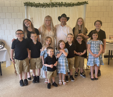 11 of my 18 Grandbabies on our vow renewal 202