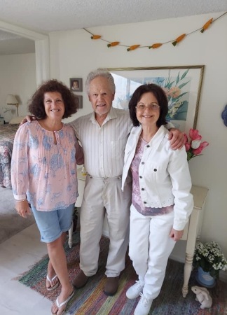 Easter 2021 with my sister Margo and my dad.