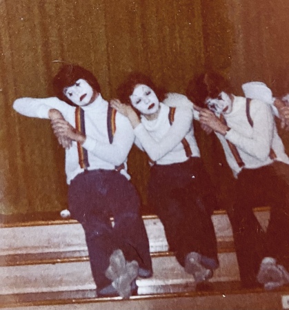 Mime troupe at Parkview Jr High 1980