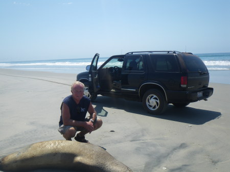 ON THE BEACH IN  SAN QUINTIN, BAJA