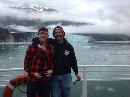 At Glacier Bay with son Jack.