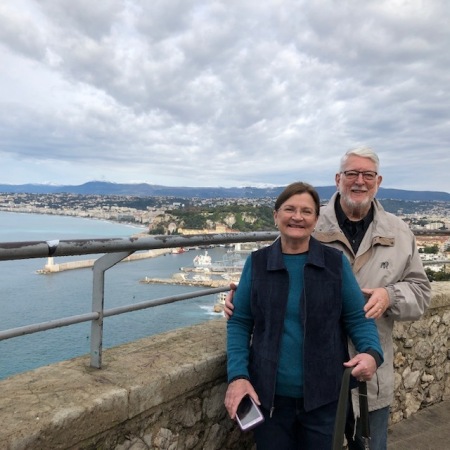 Kathy & Bill Outside Monaco, France