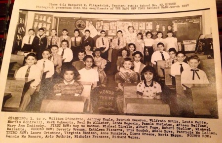 PS 63 Q.  2nd row fm left, 4th down, 1957