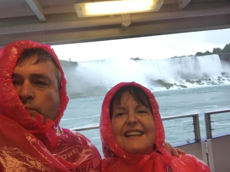 Horblower and Niagra Falls with my wife