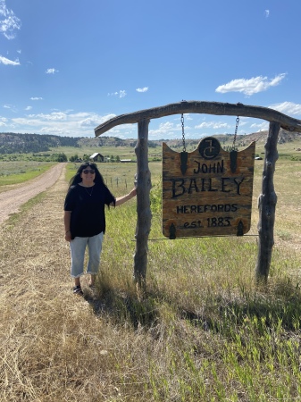 Mona at the family ranch in Lame Deer 