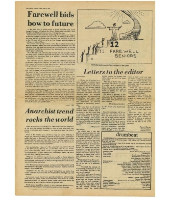 Kevin Christian's album, 1981 Drumbeat Newspaper 