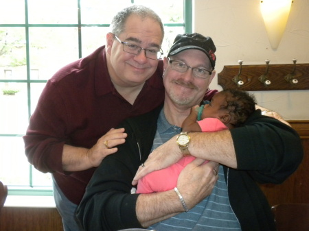 Richard, Jim, & great granddaughter Ah'Vaya
