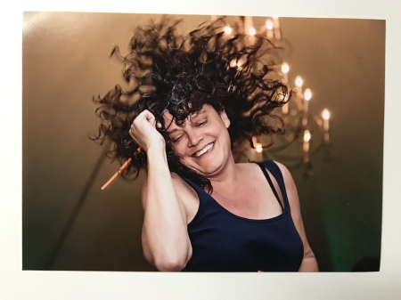 DAUGHTER KIM AND HER WILD HAIR - DANCING