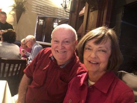 Larry and Betty at lunch.