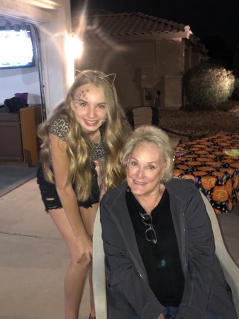 Halloween 2020 with grandaughter Hailey ,14