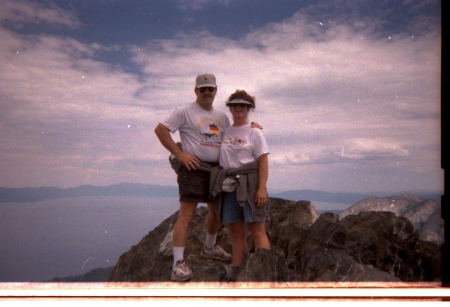 On top of Mt Tallac, Lake Tahoe area