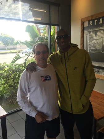 With Kobe At Starbucks Newport Beach