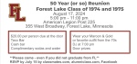 Forest Lake High School Reunion reunion event on Aug 17, 2024 image