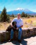 Mt. Shasta behind me and my beloved Shasta.