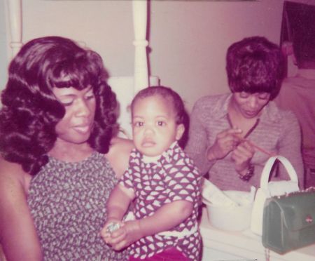 Me, My son Damon, and Sis Juanita - 1972