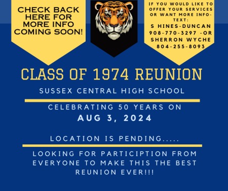 Sussex-Central High School Reunion